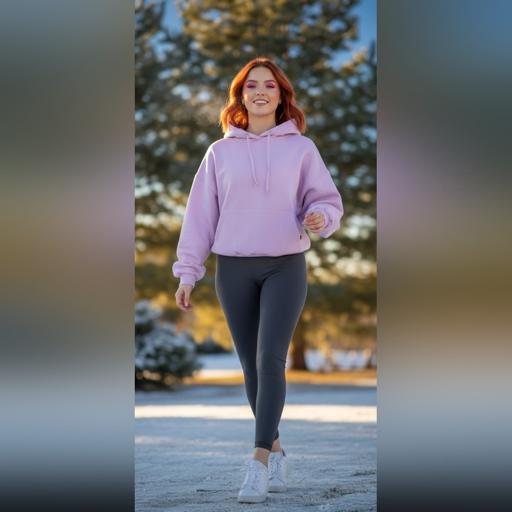 Popflex Pullover Cloud Hoodie Lilac Lavender Women's Hoodie POPFLEX S/M Baggy